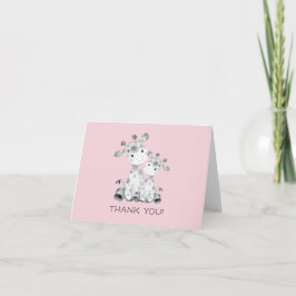 Giraffe Girls Babydusche Vielen Dank Dankeskarte