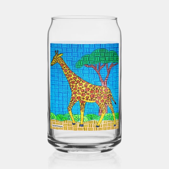 Giraffe - Glasdose Dosenglas (Vorderseite)