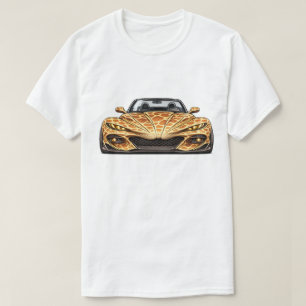 Giraffe Gold Cabrio Roadster-BV-PGG Frontansicht T-Shirt