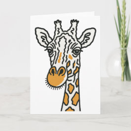 Giraffe Greeting card Dankeskarte
