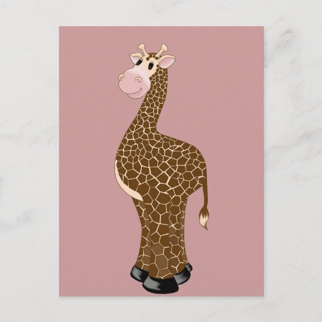 Giraffe Grin Postkarte (Vorderseite)
