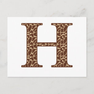Giraffe-h Postkarte