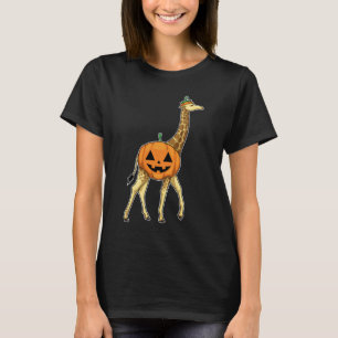 Giraffe Halloween Pumpkin T-Shirt