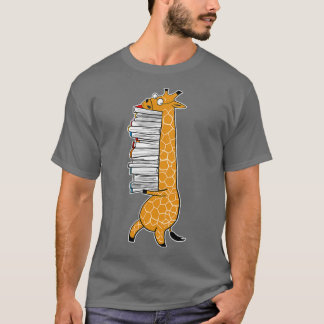 Giraffe hält Stapel Bücher Handyhüllen und O T-Shirt