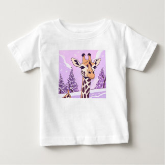 Giraffe Head Baby T-shirt