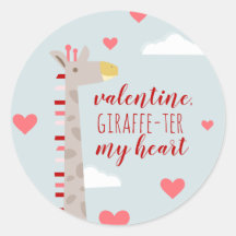 Giraffe Heart Valentine Pun