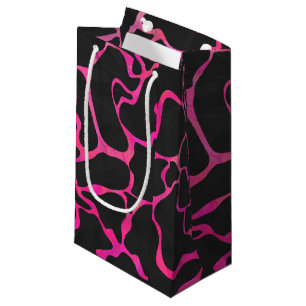 Giraffe Heiß rosa und Schwarz Kleine Geschenktüte