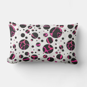 Giraffe Heiß rosa und Schwarz Lendenkissen