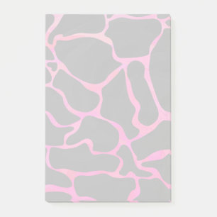 Giraffe Heiß rosa und Schwarz Post-it Klebezettel