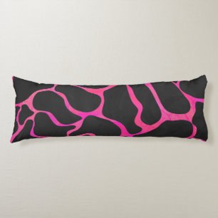 Giraffe Heiß rosa und Schwarz Seitenschläferkissen