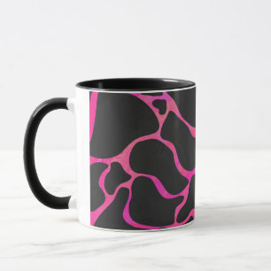 Giraffe Heiß rosa und Schwarz Tasse