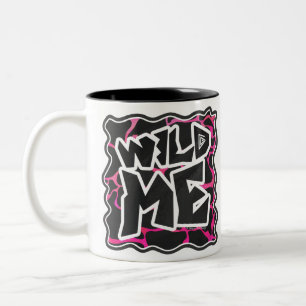 Giraffe Heiß rosa und Schwarz Zweifarbige Tasse