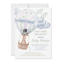 Giraffe Heißluftballondusche per Post