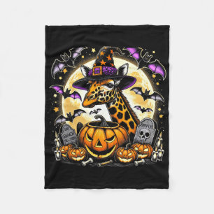 Giraffe Hexenmeister Halloween - Spooky Pumpkin Ar Fleecedecke