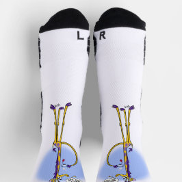 GIRAFFE & HONEYBEE TEA von Jeff Willis Socken