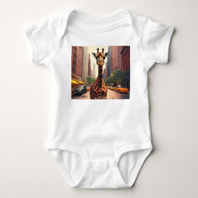 Giraffe im NYC-T - Shirt (Vorderseite)