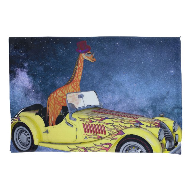 Giraffe im Raumpillowcase Kissenbezug (Vorderseite)