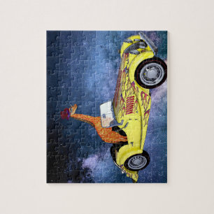 Giraffe im Weltraumpuzzle