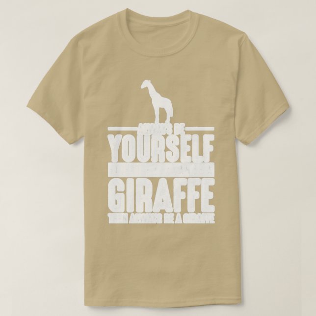 Giraffe immer deinGiraffe 1 T-Shirt (Design vorne)