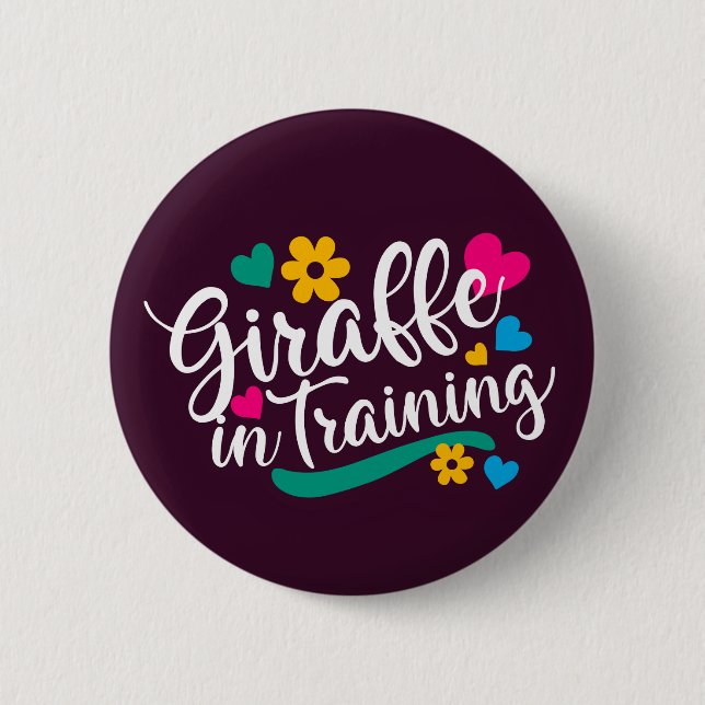 "Giraffe in Ausbildung" V2 Button (Vorderseite)