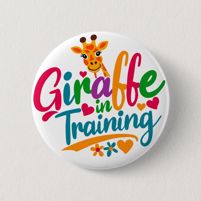 "Giraffe in Ausbildung" V2 Button (Vorderseite)