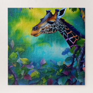 Giraffe in den Bäumen