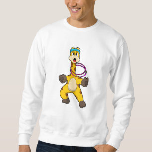 Giraffe in Fitness mit Swing Ring Sweatshirt