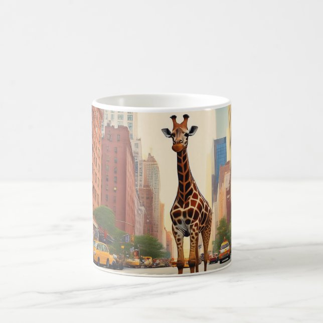 Giraffe in NYC Kaffeetasse (Mittel)