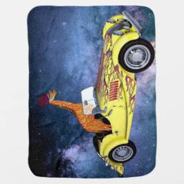 Giraffe in Space Baby Blanket Babydecke