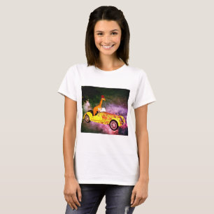 Giraffe in Space Basic-T - Shirt