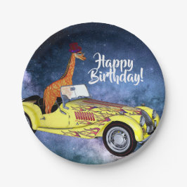 Giraffe in Space Party Paper Teller
