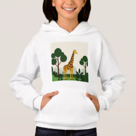 Giraffe in the forest hoodie
