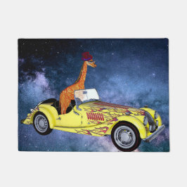 Giraffe in Weltraumtür-matte Fußmatte