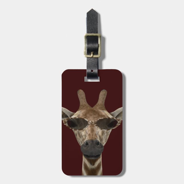 Giraffe Incognito Gepäckanhänger (Vorderseite vertikal)