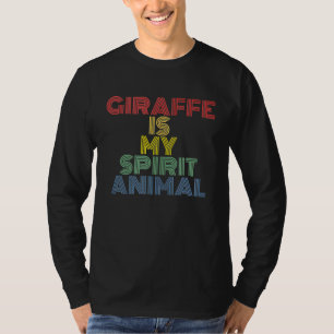 Giraffe ist mein Seelen-Tier Retro 70er Jahre Vint T-Shirt