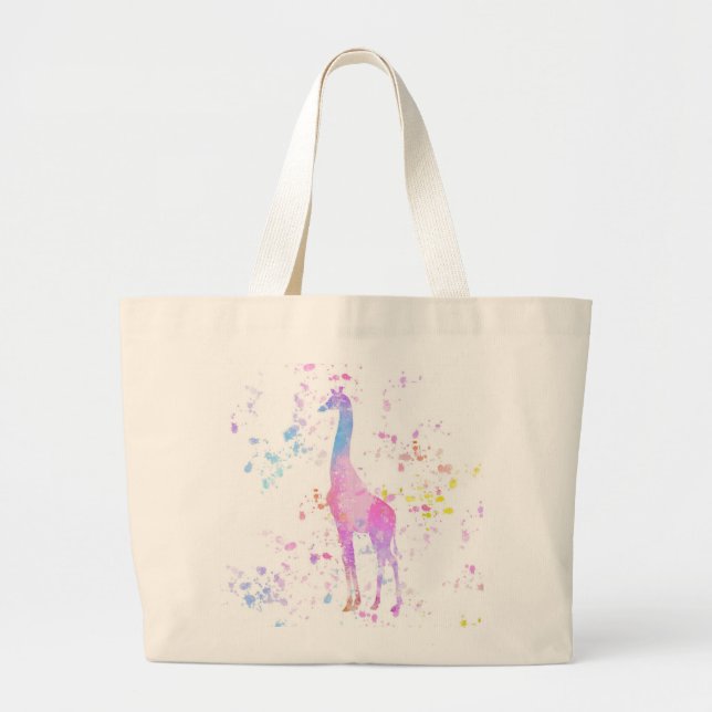 Giraffe Jumbo Stoffbeutel (Vorne)
