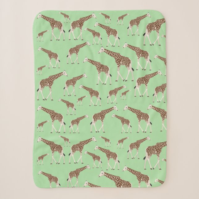 Giraffe Jungle Safari Tier Sherpadecke (Vorderseite)