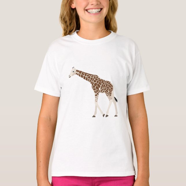 Giraffe Jungle Safari Tier T-Shirt (Vorderseite)