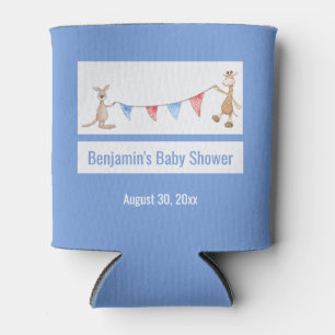 Giraffe Kangaroo Personalisiert Baby Dusche Dosenkühler