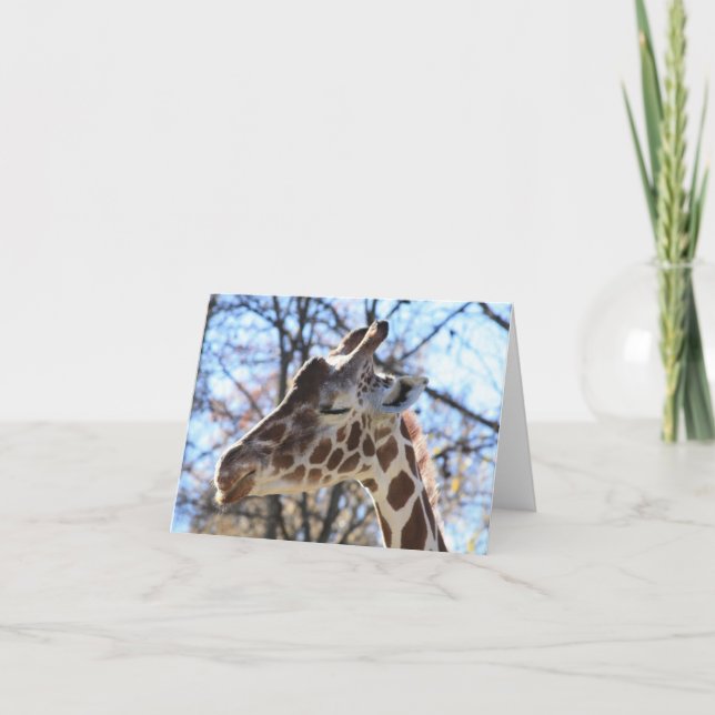 Giraffe Karte (Vorderseite)