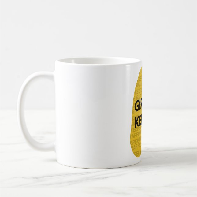 Giraffe Keeper Hoofprint Kaffeetasse (Links)