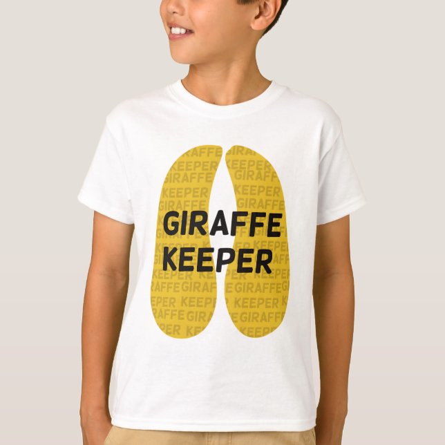 Giraffe Keeper Hoofprint T-Shirt (Vorderseite)