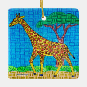 Giraffe - Keramik-Ornament Keramikornament