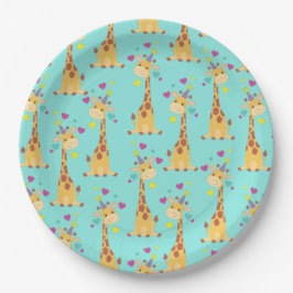 Giraffe Kindergeburtstag Party Niedlich Pappteller