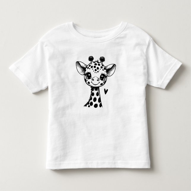 Giraffe Kleinkind-T - Shirt (Vorderseite)