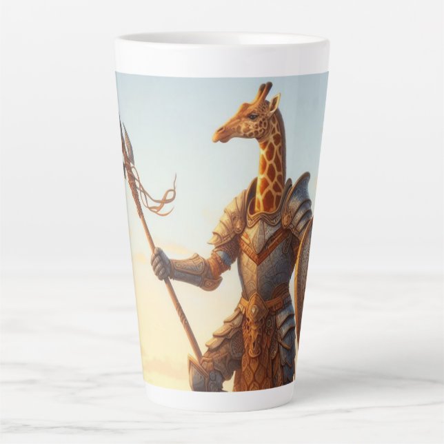 Giraffe-Krieger Milchtasse (Vorderseite)