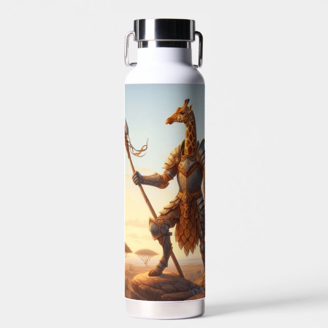Giraffe-Krieger Trinkflasche (Vorne)