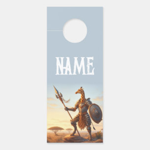 Giraffe-Krieger Türanhänger