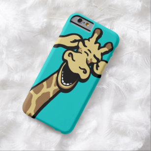 Giraffe lachend Grafik aqua aquamarin iPhone 6 Fal Barely There iPhone 6 Hülle