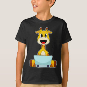 Giraffe Laptop T-Shirt
